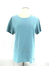 Womens Size Large Baby Blue Short Sleeve T-Shirt By Crusher Life Is Good - RealThreads